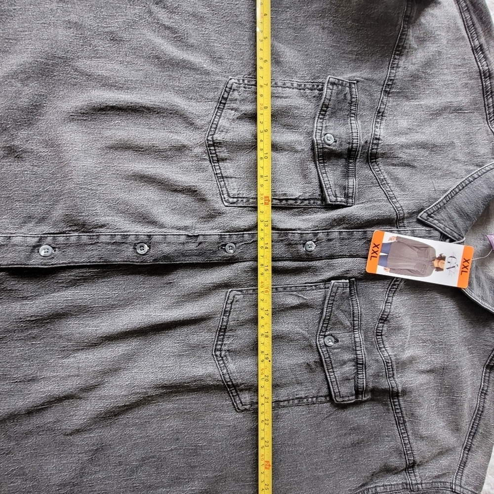 Gloria Vandervil Women's Gray Denim Shirt Size XXL - Picture 7 of 11